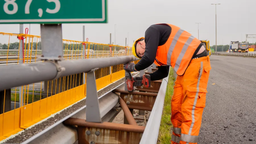 Werken in de bouw voor infrastructuur